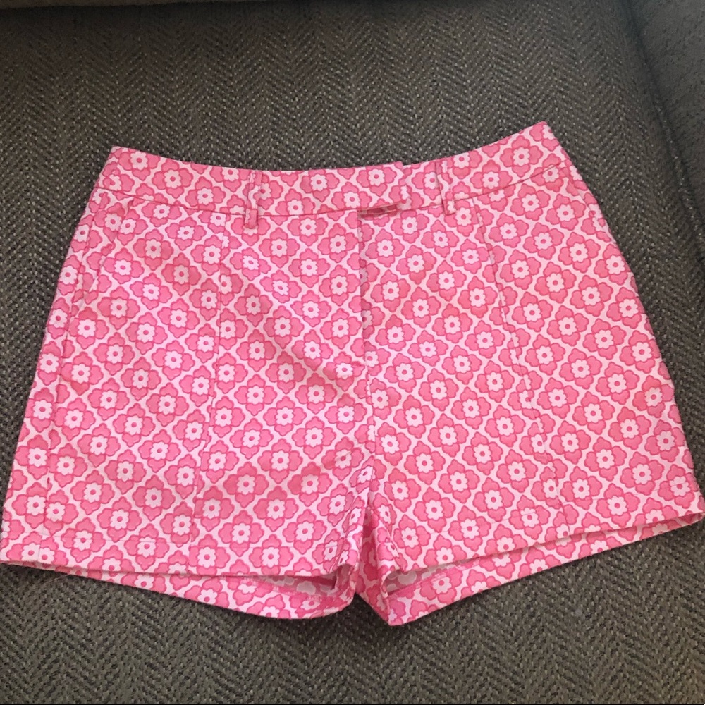 Blue Rain pink floral print dress shorts